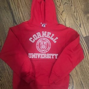 Red Cornell university sweatshirt